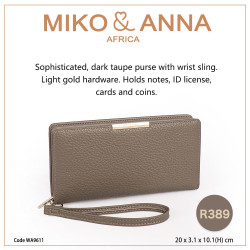 WA9611-Sand Women wallets women purse 20*3.1*10.1cm