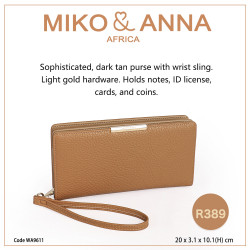 WA9611-Brown Women wallets women purse 20*3.1*10.1cm