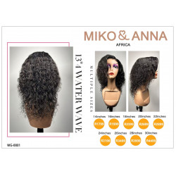 WG-0001 13*4 water wave multiple size wig