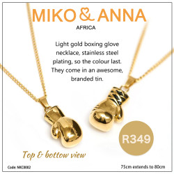 NKC0002 GOLD steel plated necklace