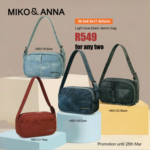 Any two of HB0118/HB0119/HB0120/HB0121