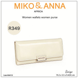 WA0155-Beige Women wallets women purse19.2*3.5*9.4cm