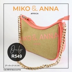 HB0105 NATRUAL & ORANGE 27cm x 9cm x 21cm