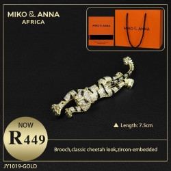 JY1019 Brooch,classic cheetah look,zircon-embedded